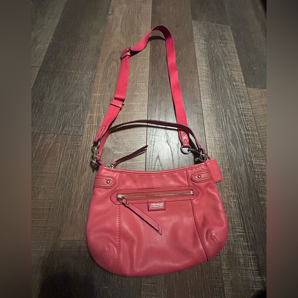 Coach leather crossbody bag
